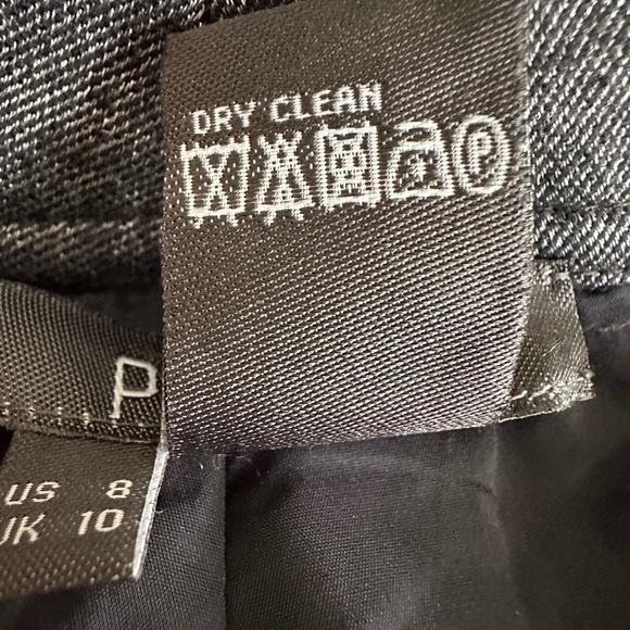 Per Se by Carlisle Wool Blend Capri Pants Lined Flap Pockets Zip Accent Size 8 - Picture 7 of 8